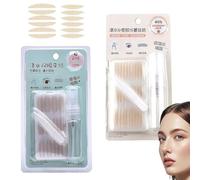 Glue-Free Invisible Double Eyelid Sticker,Eye Lid Tape For Hooded,Waterproof Invisible Double Eyelid Tape Fiber Lace Eyelid Lifter Strips for Natural Makeup (Natural(M)+Crescent Shape(S), Same style)
