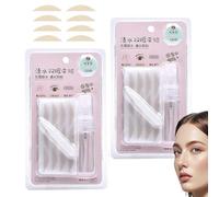 Glue-Free Invisible Double Eyelid Sticker,Eye Lid Tape For Hooded,Waterproof Invisible Double Eyelid Tape Fiber Lace Eyelid Lifter Strips for Natural Makeup (Thick(L)-2PCS, Same style)
