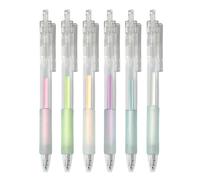 Glue Pens for Scrapbooking - 6pcs Press Type Applicator | Quick Dry Fine Tip Glue Pen Set, Precision Adhesive Pen for Paper Craft, Card Making, Envelope Decoration | Craft Supplies