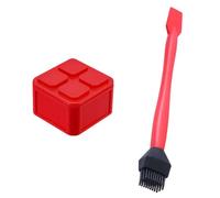 Glue Roller Woodworking, Reusable Woodwork Set, 7.52 Inch Woodwork Glue Applicator Brush with Silicone Build, Home and Furniture Repair Tool, Craft Making and Arts Gear with Storage Container, DIY Con