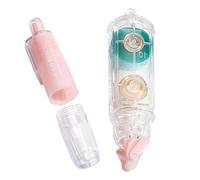 Glue Tape Pen - 4 Piece Adhesive Roller for Journaling Wrapping Crafting | Flexible 360 Degree Rotating Scrapbook Applicator Smooth Free Bonding Tool for Office Art Album Photo Decoration Project