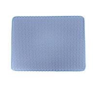 Glückpet Alfombra para Arenero de Gatos Doble Capa Antideslizante Impermeable Forma Rectangular 65x40cm Glückpet