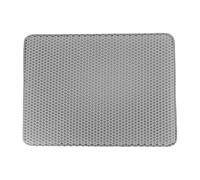 Glückpet Alfombra para Arenero de Gatos Doble Capa Antideslizante Impermeable Forma Rectangular 65x40cm Glückpet