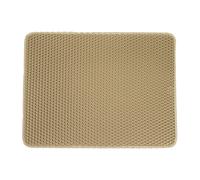 Glückpet Alfombra para Arenero de Gatos Doble Capa Antideslizante Impermeable Forma Rectangular 65x40cm Glückpet