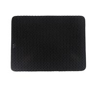 Glückpet Alfombra para Arenero de Gatos Doble Capa Antideslizante Impermeable Forma Rectangular 65x40cm Glückpet