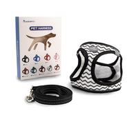 Glückpet Arnés para Perros Pequeños y Medianos con Correa de 1.4m Antitirones Reflectante Talla L Glückpet