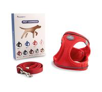 Glückpet Arnés para Perros Pequeños y Medianos con Correa de 1.4m Antitirones Reflectante Talla L Glückpet