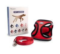 Glückpet Arnés para Perros Pequeños y Medianos con Correa de 1.4m Antitirones Reflectante Talla M Glückpet