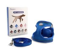 Glückpet Arnés para Perros Pequeños y Medianos con Correa de 1.4m Antitirones Reflectante Talla S Glückpet