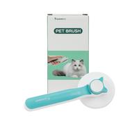 Glückpet Cepillo para Gatos Redondo Autolimpiable Antienredos con Botón de Liberación Glückpet