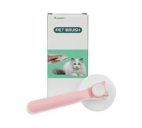 Glückpet Cepillo para Gatos Redondo Autolimpiable Antienredos con Botón de Liberación Glückpet