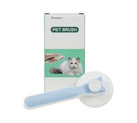 Glückpet Cepillo para Gatos Redondo Autolimpiable Antienredos con Botón de Liberación Glückpet