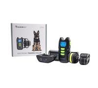 Glückpet Pack 2 Collares de Adiestramiento para Perros con Sonido Vibración y Luz Impermeable Recargable Amarillo/Negro Glückpet