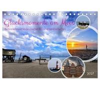 Glücksmomente am Meer - Sehnsuchtsorte deutscher Küstenlandschaften (Tischkalender 2027 DIN A5 quer), CALVENDO Monatskalender: Deutsche Nordseeküste und Ostseestrände