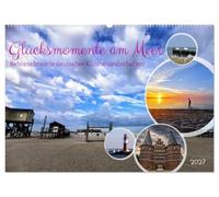 Glücksmomente am Meer - Sehnsuchtsorte deutscher Küstenlandschaften (Wandkalender 2027 DIN A2 quer), CALVENDO Monatskalender: Deutsche Nordseeküste und Ostseestrände