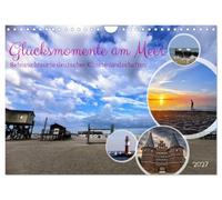 Glücksmomente am Meer - Sehnsuchtsorte deutscher Küstenlandschaften (Wandkalender 2027 DIN A4 quer), CALVENDO Monatskalender: Deutsche Nordseeküste und Ostseestrände