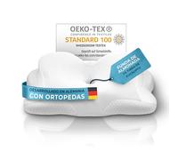 Glückstoff® Funda de Almohada para Almohada Ortopédica [Avec Effet FRAIS & CHALEUR] de Fibra de Bambú y Spandex | Suave & Acolchado | Funda de Repuesto | Blanco | Versión: Allrounder