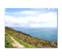 Glücksvilla - Bretaña mon amour 24 - Div. Dimensiones (cuadro de cristal acrílico 5 mm, 160 x 120 cm) de DE - Impresión artística XXL horizontal - Camino costero Francia mar Bretaña Normandía