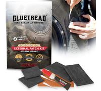 GlueTread - Kit de conexión externa para neumáticos sin cámara, sin necesidad de quitar el neumático, el kit incluye suficiente material para reparar 4 neumáticos, kit de reparación de pared lateral