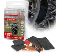 GlueTread - Kit de conexión externa para neumáticos sin cámara, sin necesidad de quitar el neumático, el kit incluye suficiente material para reparar 4 neumáticos, kit de reparación de pared lateral