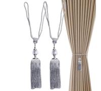 Glugahrif Borlas de Cortinas, Sujetadores de Cortinas para,Besos de nudos de Cuerda trenzados Hecho a Mano | Cuerda decorativa de la ventana, Soportes decorativos para ventana de pero