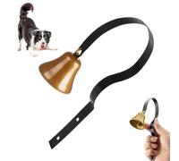 Glugahrif Campanilla para perro de puerta,Campanas para cachorros para fijar en manija de puerta | Herramienta de educación clásica limpia todas las razas mediana grande gatito gato pared interior