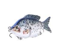 Glugahrif Cebo de pesca de agua salada, bajo de agua dulce - Deep Diving Realistic Seal Bait con sección múltiple | Sinking & Floating Fish Tackle para offshore, barco, agua dulce y agua salada
