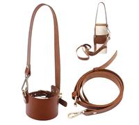 Glugahrif Correa para Botella de Agua | Portabotellas para Hombro - Bandolera Antideslizante Reutilizable Ligera para Camping Tercera Edad Transporte Diario Niños Gimnasia Senderismo