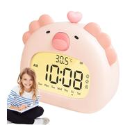 Glugahrif Despertador con luz nocturna - Lámpara de noche con función despertador | Luz nocturna Axolotl con 6 niveles de brillo para dormitorio, oficina, viajes y habitación infantil