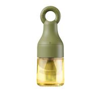 Glugahrif Dispensador de aceite con pincel - Jarra de cocina con cepillo de silicona | Dispensador de aceite a prueba de fugas y resistente al calor para camping, barbacoa, hornear, preparar ensaladas