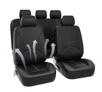 Glugahrif Fundas de Asiento para Automóvil - Protector Cojín PU para Automóvil,Accesorios Vehículo Impermeables para Sedán Todoterreno Furgoneta Conductor Pasajero Perro Delantero Trasero