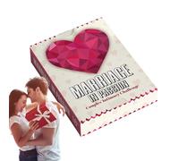 Glugahrif Juego de pareja para noches románticas, juego de 50 cartas para conexión y comunicación - Divertidos juegos de comunicación para profundizar la relación entre adultos y familias