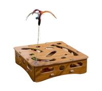 Glugahrif Juguete De Madera para Gatos | Laberinto Mental para Enriquecimiento Felino - Estimulación Mental para Gatitos Juegos Interiores Caza Divertida