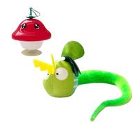 Glugahrif Juguetes interactivos para gatos - Juguete suave para gatitos con gorjeo e interacción - Accesorio para mielar activado por para luchar contra el aburrimiento de los gatos por el juego