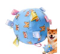 Glugahrif Juguetes interactivos para perros - Bola interactiva para cachorros y juegos de recuperación - Accesorio para animales, juguete para mascar limpiador de dientes para cachorros pequeños