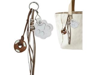 Glugahrif Llavero de pelo de gato, huella de gato, cordón de recuerdo | Recuerdo ligero de la vida familiar con mascotas