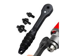 Glugahrif Llaves De Trinquete Con Mecanismo Giratorio,Llave De Mandril Para Taladro De Sujeción - Llave De Trinquete Doble Cabeza Con Enchufe Para Mantenimiento De Bicicletas Electrónica
