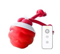 Glugahrif Pelota Interactiva para Perros, Pelota Automática Giratoria para Persecución De Perros, Accesorio De Ejercicio Activo Y Entrenamiento Silencioso para Parque Y Hogar