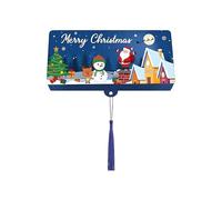 Glugahrif - Portadinero navideña - Sobre con 10 compartimentos para tarjetas y cheques festivos - Sobre de plata de Navidad para la familia, adultos, hombres, mujeres