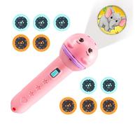 Glugahrif Proyector Infantil,Linterna De Proyección con 80 Diseños | con 10 Discos Linterna Portátil Infantil para Juego Educativo De Sombras Y Uso Nocturno