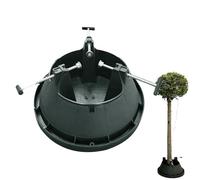 Glugahrif - Soporte para árbol artificial - Collar para árbol de Navidad - Función de retención de agua con pernos ajustables | para decoración de fiesta en casa de campo