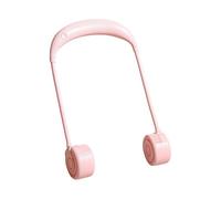 Glugahrif Ventilador de cuello de aire fresco - Equipo de refrigeración plegable sin aspas | 3 velocidades USB recargable para viaje senderismo playa festivales deportes al aire libre