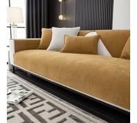 Gluhbirnen Funda de sofá, fundas de sofá para asiento antideslizante, funda de sofá, manta para sofá, estructura en espiga, perro y gato, manta para sofá, color naranja caramelo, 70 x 150 cm