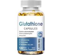 Glutatión 1000mg - 120 Cápsulas Soplas | Complejo Antioxidante a Base de L-Glutatión Reducido | Origen Vegetal, Sin OGM | Complemento Alimentario | 2 Meses de Uso