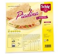 Schär Gluten Free Piadina con aceite de oliva virgen extra y aceite de girasol, sin gluten, 240 g, contiene 3 piadinas