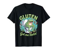 Gluten Got Me Tootin' Intolerancia al Gluten Enfermedad celíaca de la Rana Camiseta