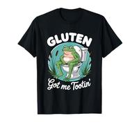 Gluten Got Me Tootin' Intolerancia al Gluten Enfermedad celíaca Rana Camiseta