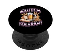 Gluten Tolerant Beer and Bread Lovers PopSockets PopGrip Adhesivo