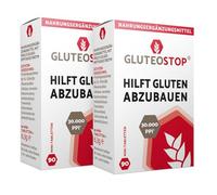 GluteoStop - Ayuda a descomponer el gluten - Intolerancia al gluten - Enzima (180 mini tabletas)