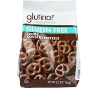 Glutino Fudge Covered Pretzels - Gluten Free, 5.5-ounce bag (Pack of 3)
